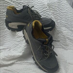 Caterpillar Men's Athletic Shoes in Gray and Yellow